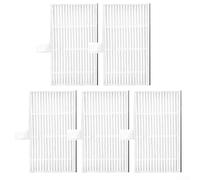 Volakebeing Lot de 5 filtres de rechange lavables pour aspirateur robot GRUNDIG VCR 2330, papier filtrant, pour une installation facile, blanc