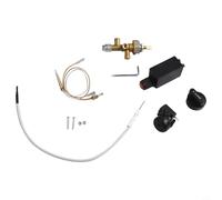 Volakebeing Lot de 7 pièces de rechange pour chauffage au gaz de terrasse avec vanne de commande en laiton, thermocouple M8, allumeur de chauffage extérieur, bouton de commande de gaz propane et