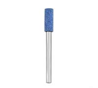 Volakebeing Mèches de pierre montées pour outils rotatifs - Tige de 3 mm - Tête de meulage cylindrique - Roue abrasive - Corindon bleu - Pour bricolage - Métal et bois - Jade (C)