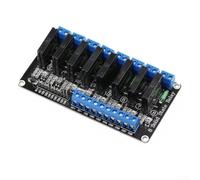 Volakebeing Module de relais 12 V pour module de relais 1/2/4/8 canaux avec protection fusible Indicateur LED pour automatisation PLC Contrôle industriel IoT Electronics (D)