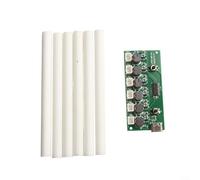 Volakebeing Module humidificateur à 6 buses de type C avec tableau de contrôle d'atomisation DC 5 V, fréquence 108 kHz, pour projets d'humidification à faire soi-même, comprend 6 feuilles d'atomiseur