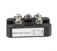 Volakebeing Module redresseur de pont MDS100A 1600 V triphasé à diode pleine onde en aluminium 5 bornes composant électronique pour onduleur d'alimentation CC