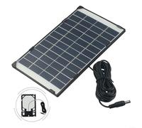 Volakebeing Panneau solaire 6 W 12 V en polysilicium monocristallin pour caméra de sécurité extérieure, ventilateur de jardin, système d'éclairage portable, chargeur d'alimentation 210 x 135 x 5 mm