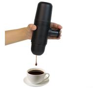 Volakebeing Petite cafetière portable pour voyage et camping, machine à expresso manuelle, combine presse française, pourover, expresso, café corsé
