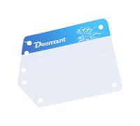 Volakebeing Plaque d'immatriculation en PVC léger pour vélo de course, 112 x 82 x 68 mm, pour vélos de route et VTT, compatible avec la plupart des tiges de selle, design à dégagement rapide, blanc