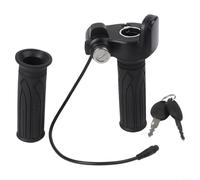 Volakebeing Poignée de commande d'accélérateur de vélo avec écran d'affichage 6 broches Interface étanche compatible avec E-Bike Scooter Tricycle 7/8" 22 mm Système de verrouillage de guidon