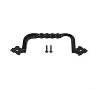 Volakebeing Poignées de porte rustiques pour armoires de jardin en bois et abris de jardin, quincaillerie en fer robuste (148 mm)