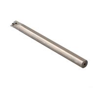 Volakebeing Porte-outil de tournage en carbure solide C10K-SCLCR06 pour inserts CCMT0602, longueur 125 mm, diamètre de la poignée de 10 mm, barre d'alésage anti-vibration en acier pour