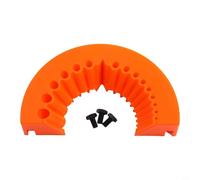 Volakebeing Pour aiguiseur de foret pour meuleuse d'angle | 16 têtes de meulage pour guide d'outils | Compatible avec les accessoires de perceuse électrique, durable (orange)