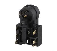 Volakebeing QP3-12A Compresseur de réfrigérateur pour relais protecteur de surcharge PTC Starter Pièce de rechange pour construction en plastique et métal Noir