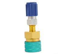 Volakebeing R1234YF vers R134A Adaptateur de raccord rapide côté bas pour climatisation de voiture Connecteur de conversion professionnel Outil de charge AC automobile