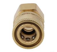 Volakebeing Raccord coupleur à dégagement rapide pour tuyau de nettoyeur haute pression, matériau en laiton inoxydable, compatible avec les types de filetage M14 M22 G1/4 (#7)