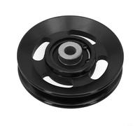 Volakebeing Roue de poulie en aluminium pour accessoires d'équipement de fitness, portique en métal de 85 à 114 mm avec roulement 6202RS, pour résistance AB6061 usinée CNC, (88 mm, noir)