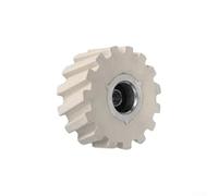 Volakebeing Roulettes à pression en caoutchouc pour machine à bander les bords, 65 mm de diamètre extérieur, 8/12 mm de diamètre intérieur, 28 mm d'épaisseur, blanc (65 x 8 x 28 mm)