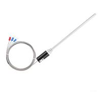 Volakebeing Sonde thermocouple PT100 K Capteur de température 0-400 °C Plage M12 Filetage 5 mm Diamètre 1-5 m Longueur du fil Contrôleur de mesure industriel (PT00 type fil 4 m)