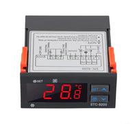 Volakebeing STC-9200 Contrôleur de température numérique Thermostat électronique Module de contrôle du ventilateur de dégivrage avec deux capteurs pour stockage au froid