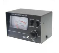 Volakebeing SW-111 SWR et compteur de puissance 100 W avec interrupteur 10 W Affichage analogique pour mesurer les antennes radio CB 50 Ohm et la performance du câble coaxial Fréquence 27-30 MHz