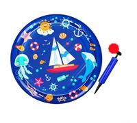 Volakebeing Tapis de jeu pour animal de compagnie avec capteur d'eau Encourage l'interaction ludique avec les poissons flottants (vert)