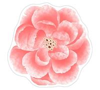 Volakebeing Tapis rond à motif floral de style chinois, tapis de sol en velours antidérapant et absorbant l'eau, pour salon, chambre à coucher (amidon de racine de lotus)