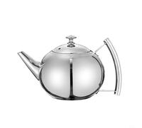 Volakebeing Théière en acier inoxydable avec passoire amovible pour infusion de thé, carafe chauffante de 0,5 L, poignée confortable, design élégant pour la cuisine à la maison (0,0 l)