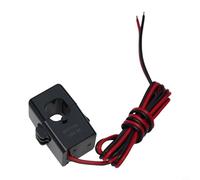 Volakebeing Transformateur de courant miniature Split Core à pince sur capteur de courant 50 A-200 A 5 A Sortie pour réseau électrique EV Pile de charge 5G Station de base Détection Noir (150 A/5 A)