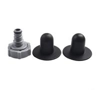 Volakebeing Vanne de vidange de rechange noire compatible avec adaptateur de tuyau de piscine de 32 mm P6H1419, pour construction durable en plastique et en caoutchouc pour une évacuation efficace de