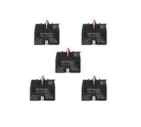Volakebeing ZB2-BE102C Lot de 5 boutons poussoirs 10 A 415 V ZB2-BE101C/BE102C NO NC Contrôle industriel Noir Ouverture 22 mm Équipement électrique (ZB2-BE102C)