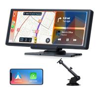 Volam 9.26 Pouces Ecran Carplay Voiture avec Carplay sans Fil Android Auto, Ecran Tactile, iOS Lien Miroir, GPS Navigation, Siri, G00gle Assistant Vocal, Bluetooth 5.0, Aux, FM