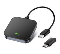 Volam Adaptateur CarPlay sans, A-pple Carplay sans Fil Convertit CarPlay Filaire en sans Fil, WiFi 5 GHz, Plug and Play, sans Latence pour Voitures 2015+ et iOS 10+