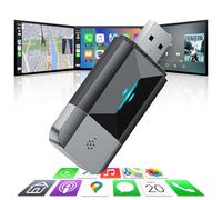 Volam (Mise à Jour 2026 Adaptateur sans Fil 2 en 1 pour CarPlay et Android Auto, Conception Anti-Perte, Installation Facile, Connexion Rapide, USB/Type-C