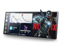 Volam Netflix Carplay Display avec YouTube/Tik Tok 10,25 pouces Carplay Android Lecteur multimédia de voiture avec caméra de recul 1080p Écran tactile 1920 x 720p 2,4 G/5G WLAN Bluetooth pour iOS 7+