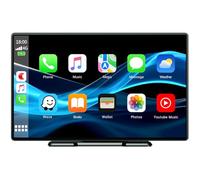 Volam sans Fil Autoradio avec Wireless A-pple Carplay & Android Auto, Portable Autoradio Radio Voiture Tactile 9 Pouce, Stéréo de Voiture sans Fil avec Bluetooth 5.0/Siri/G-oogle/Lien Miroir/FM/AUX