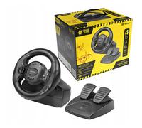 Volant 2-pédales 4-en-1 câble microUSB Tracer Rayder série Gamezone