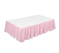 Volant Anti-poussière Pour Berceau - Jupe De Lit Standard 71,1 X 132,1 Cm, Avec Bordure À Pompons | Literie De Chambre D'enfant Élégante À Volants Et Pompons, Tissu En Microfibre Respirant Pour Bébés