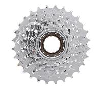 Volant arrière de vélo chromé, roue de VTT de remplacement, engrenage plaqué nickel résistant à l’usure avec 5 vitesses au choix, conception légère et perforée pour un (8 vitesses - chromées)