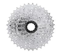 Volant arrière de vélo chromé, roue de VTT de remplacement, engrenage plaqué nickel résistant à l’usure avec 5 vitesses au choix, conception légère et perforée pour un (10 vitesses - chromé)