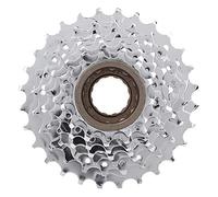 Volant arrière de vélo plaqué chrome, roue de VTT de remplacement, engrenage résistant à l’usure plaqué nickel avec options de vitesses pour vélos à 6, 7, 8, 9 ou 10 vitesses (7 vitesses - chromées)