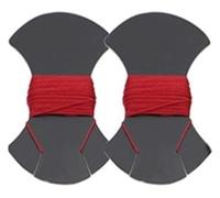 Volant Caches Voiture pour Alfa Romeo 147 2000-2010 pour GT 2004-2010 Housses De Volant De Voiture Souples en Similicuir PU Protection De Volant(Red Marker)