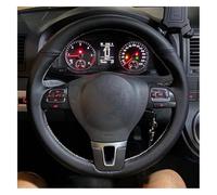 Volant Caches Voiture pour G&olf 6 pour Mk6 pour Polo pour Sagitar pour B&ORA Housse Volant Voiture Antidérapante Tressée Protection(Blanc)