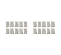 Volant collecteur de chauffage au sol avec noyau de soupape à ressort | Lot de 20 boutons de commande thermostatiques en ABS M30 x 1,5 pour réglage du débit du radiateur, blanc