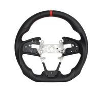 Volant Compatible avec Honda Civic 10e génération Type-R FK8, Ensemble de Volant avec Coutures Rouges et Fond Plat
