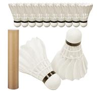 Volant de Badminton | 12 Pièces Volants Sport,Équipement Sportif Portable Haute Vitesse pour Extérieur Intérieur Famille Jardin Parc