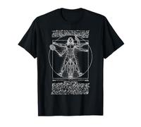 Volant de Badminton Joueur de Vitruve Leonardo Da Vinci T-Shirt