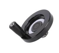 Volant de commande noir avec poignée rotative, 1 pièce, volant en bakélite solide for Machines à tour (63mm et 80mm)(8MMx80MM)