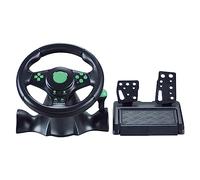Volant de course à double embrayage avec levier de vitesses manuel et contrôleur de vibration pour Switch One/360/PS4/PS2/PS3/PC