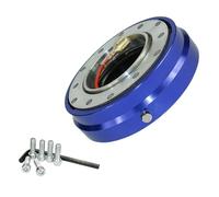 Volant de course Adaptateur De Moyeu De Volant À Démontage Rapide À 6 Trous Kit De Fixation(BLEU)