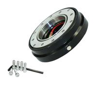 Volant de course Adaptateur De Moyeu De Volant À Démontage Rapide À 6 Trous Kit De Fixation(Noir)