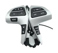 Volant de course Bouton De Commande Audio Au Volant Pour Toyota Pour Highlander Pour Hilux(Argent noir)