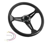 Volant de course en alliage d ' aluminium, Texture 345mm, poignée ABS adaptée à la Simulation de conduite, volant de course en PU