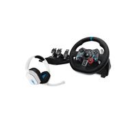 Volant de course G29 - LOGITECH - Pédalier - Casque Astro A10 V2 - Filaire - Compatible PS5 PS4 PC Mac